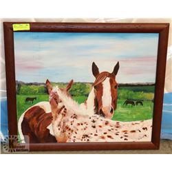 HORSE OIL ON CANVAS 27"X23"