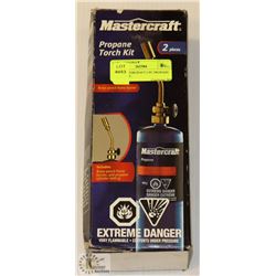 NEW MASTERCRAFT 2-PC PROPANE TORCH KIT -