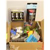 Image 1 : BOX OF BOTTLE COVERS, THERMOSTATS FOR HOT TUBS