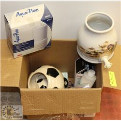 LOT OF 2 SMALL WATER CROCKS