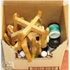 Image 1 : BOX OF SMALL CROCK STANDS/SPA FRAGRANCES