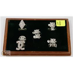 DISPLAY OF REPLICA BRAND NAME RINGS