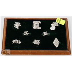 DISPLAY OF REPLICA BRAND NAME RINGS