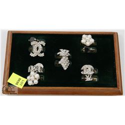 DISPLAY OF REPLICA BRAND NAME RINGS