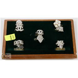 DISPLAY OF REPLICA BRAND NAME RINGS
