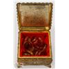 Image 1 : VINTAGE JEWELRY BOX FULL OF STONE RINGS