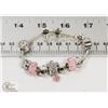Image 1 : NEW! PANDORA STYLE 925 SILVER CHARM BRACELET