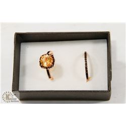 INFINITE ROMANCE 2PC CZ ENGAGEMENT SET