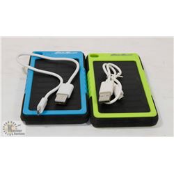 LOT OF 2 EDDIE BAUER SOLAR POWER BATTERY CHARGERS