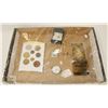 Image 1 : FLAT OF JEWELRY, 1/10 24K GOLD NOTE, STERLING