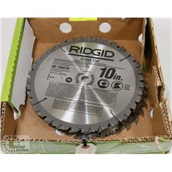 LOT OF ASSORTED CIRCULAR SAW BLADES 10"-7 1/4