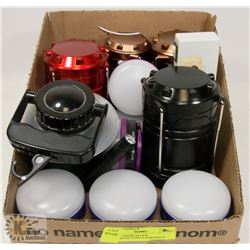 LOT OF EDDIE BAUER MULTIFUNCTION FLASHLIGHTS