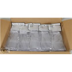 CASE OF 40 PKGS OF 12 HEAVIER REUSABLE CLEAR