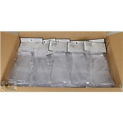 CASE OF 40 PKGS OF 12 HEAVIER REUSABLE CLEAR