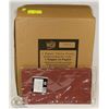 CASE OF 30 BURGUNDY TISSUE TOP TABLECLOTHS