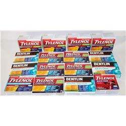 BAG OF ASSORTED COLD & FLU MEDICINES