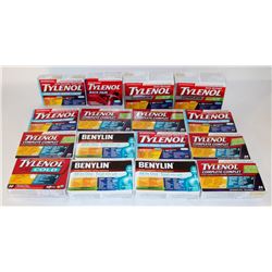 BAG OF ASSORTED COLD & FLU MEDICINES