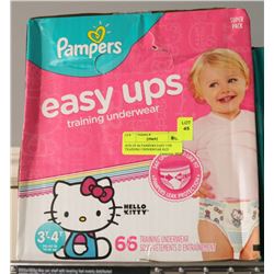 BOX OF 66 PAMPERS EASY UPS TRAINING UNDERWEAR SIZE