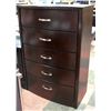 Image 1 : SHOWHOME 5 DRAWER CHEST OF DRAWERS