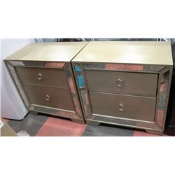 PAIR OF SHOWHOME 2 DRAWER NIGHTSTANDS