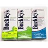 Image 1 : LOT OF 3 ASSORTED BUCKLEYS COUGH SYRUP