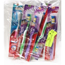 BAG OF ASSORTED TOOTHBRUSHES