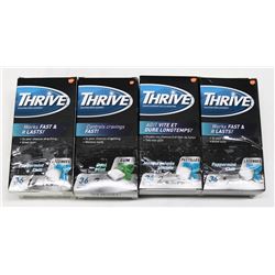 LOT OF 4 THRIVE ASST 36PC NICOTINE LOZENGES