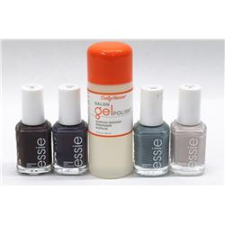 BAG OF ASST ESSIE POLISH AND SALLY HANSEN REMOVER