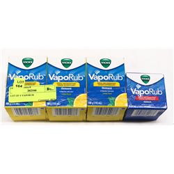 LOT OF 4 VAPORUB