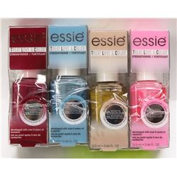 LOT OF 4 ESSIE ASST STRENGTHENER POLISH