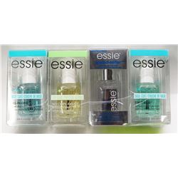LOT OF 4 ESSIE BASE & TOP COAT POLISH