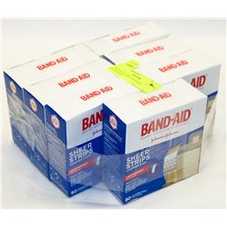 7 BOXES OF ASST BANDAID BANDAGES