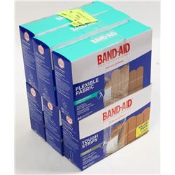 6 BOXES OF ASST BANDAIDS
