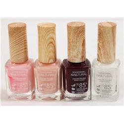 LOT OF 4 ASSORTED SENSATIONAIL NATURAL NAIL POLISH