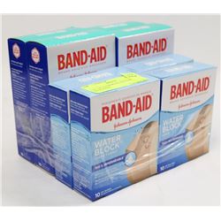 LOT OF 8 ASSORTED BANDAID BANDAGES