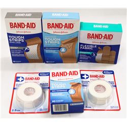 BAG OF ASSORTED BANDAID BRAND PRODUCTS