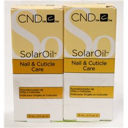 LOT OF 2 CND SOLAR OIL NAIL & CUTICLE CARE