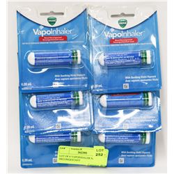 LOT OF 6 VAPOINHALER NASAL DECONGESTANT