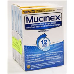 LOT OF 4 MUCINEX EXTENDED RELEASE BI LAYER TABLETS