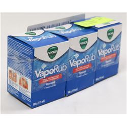 LOT OF 3 VAPO RUB