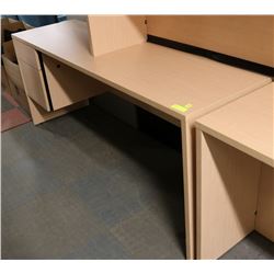 NEW LIGHT WOOD TONE LARGE OFFICE DESK