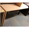 Image 1 : NEW LIGHT WOOD TONE ROUND EDGE OFFICE DESK