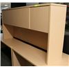 Image 1 : NEW LIGHT WOOD TONE OFFICE DESK TOP CABINET