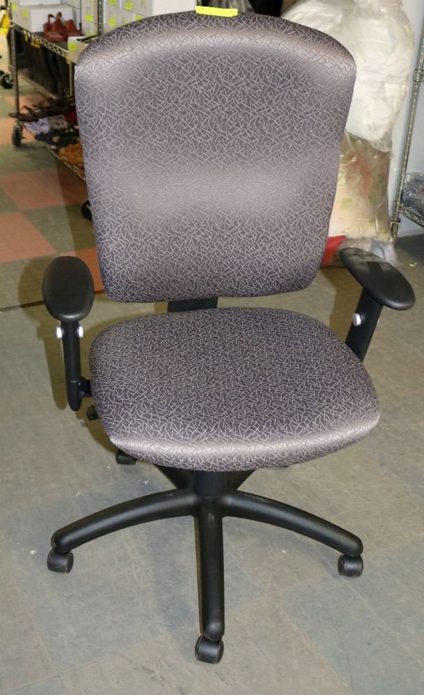 NEW GREY FABRIC HYDRAULIC OFFICE CHAIR