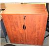 Image 1 : WOOD TONE LOCKING CABINET
