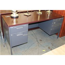 NEW CHERRY WOOD TONE OFFICE DESK