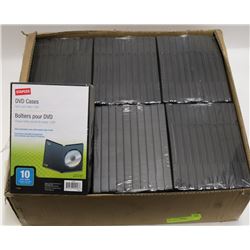 CASE OF 60 DVD CASES