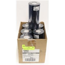 BOX OF THERMAL TRANSFER RIBBON, 6 PER BOX