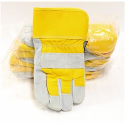 LOT OF 6 FORCEFIELD WORK GLOVES M/L