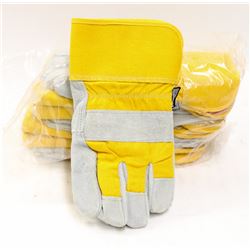 LOT OF 6 FORCEFIELD WORK GLOVES M/L